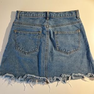 Pacsun Light Denim High Waisted Mini Skirt - Medium